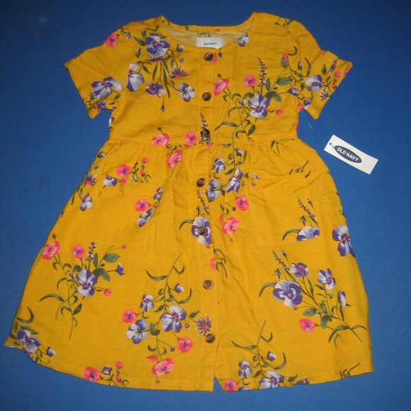 Old Navy Dresses Old Navy Girls Size 3t Floral Pansy Print Short
